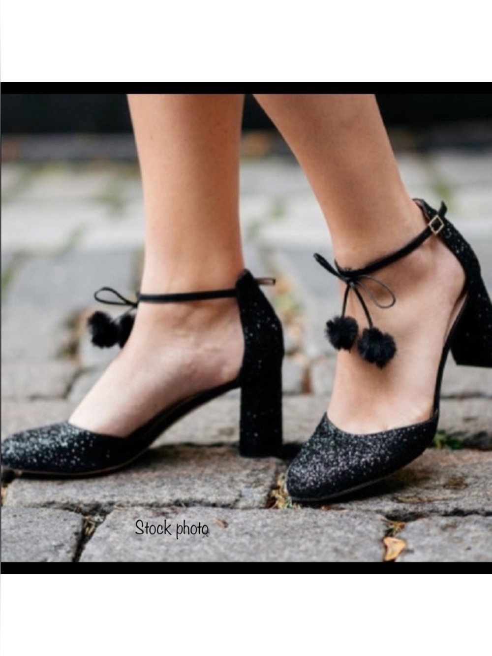 Kate Spade Black Abigail block heels